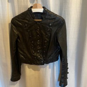 All saints leather jacket
